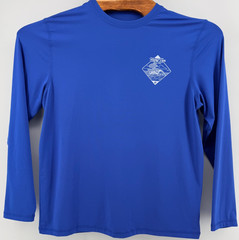 Hang Ten Swim Shirt Men’s Size M Royal Blue Long Sleeve UPF 50+Beach Surf Relax