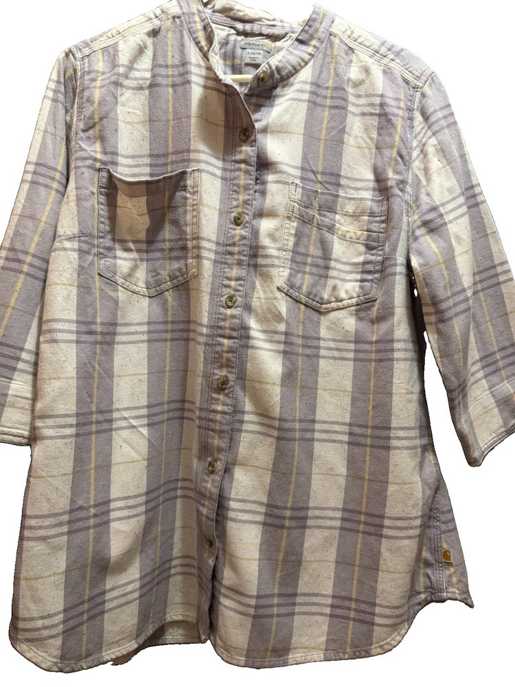 Carhartt Men’s T-Shirt Long Sleeve size L(12/14) RN#14806 Cotton Polyster