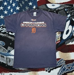 Vintage Faded 2006 Detroit Tigers American League Champions Tshirt Men’s Medium