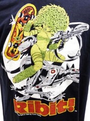 Vintage 1989 Ribit! Frank Thorne T-Shirt Graphitti Designs Comic Large L ⭐NEW⭐