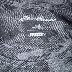 Eddie Bauer Camouflage Size Large Free Dry Polyester/Spandex Short Sleeve