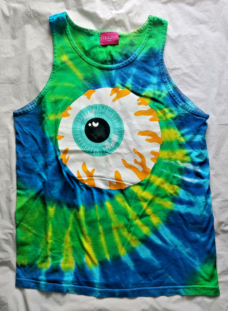 Mishka MNWKA NYC Eyeball Tie-Dye Tank Top – Size Large / L – FREE SHIPPING!!!