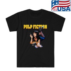 Pulp Fiction Movie Men’s Black T-shirt Size S to 5XL