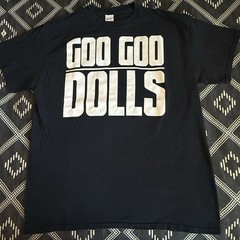 GOO GOO DOLLS Alt Rock Band Logo T-Shirt. LARGE Preowned NV