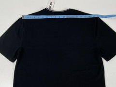 DKNY Sport Black/White Logo Stripe Crew Neck Short Sleeve T-Shirt Size S.