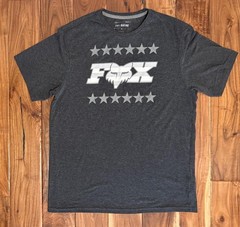 Men’s Fox Racing Heathered Black Graphic Shirt Motocross Motorcycle Dirt Bike