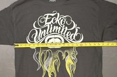 RARE Classic ECKO Unltd Rhino and Flames Dark Gray T-Shirt Size Large (L) NWT