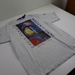 Vintage 90s David Parker Into The Storm T Shirt Mens XL/L Western Art Ringer Tee