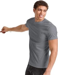 Hanes Mens Originals Lightweight Tall T-Shirt, Tri-Blend Tee, Slate Triblend, M