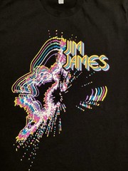 Jim James Shirt Size L Black Psychedelic Yim Yames My Morning Jacket