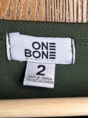 One Bone Mens Green Short Sleeve Scoop Bottom T-Shirt OB242A Big Tall Size 2