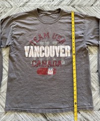 Vintage USA Team Olympics T-Shirt Mens Large Gray Vancouver 2010 Outdoor Canada