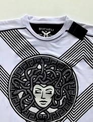 Men’s Bucheli T Shirt,Italian Style,Cotton,Slim Fit,Stretch S…..A16.A