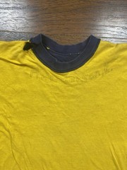 Vtg 80s Russell Reversible Shirt Navy/yellow Size XL Adult Thrashed Grunge