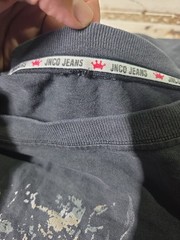 Vintage 2000s Y2K JNCO Jeans Shirt Skull Wings Mens XL Black Skate Rare, Worn