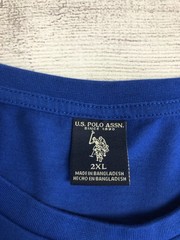 U.S. Polo Assn. Shirt Mens 2XL Blue Long Sleeve USPA Logo Graphic Cotton Tee