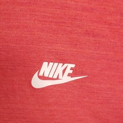Nike Shirt Mens Large Orange Swoosh Logo Thick Cotton Mesh Back Streetwear Top