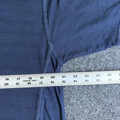 Buckle Black Burnout T Shirt Mens XL Blue Cotton Henley Neck Short Sleeve Casual