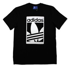 ADIDAS ORIGINALS GRAPHIC STREET TREFOIL TEE MENS T-SHIRT RED BLACK S-XL