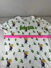Richie Rich Money Logo Graphic T-Shirt Size Dollar Sign Green Cartoon – Medium
