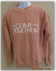 Come Together Graphic Crew Pullover Sweatshirt S M XL APRICOT Goodfellow & Co.