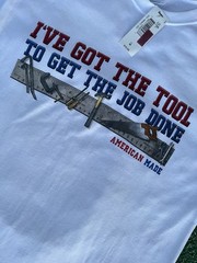 Vintage 90s Hanes Heavyweight Graphic T Shirt Tools Job Done White NWT Size M