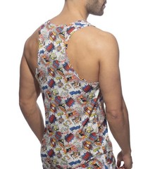 Addicted Tank Top Small Gently worn Cotton blend no fabric tag 18″ armpits