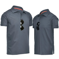 Men’s Tactical Polo T-Shirt Quick Dry Combat Short Sleeve Team Work Casual Shirt