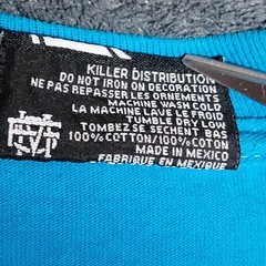 Y2K Famous Stars and Straps Shirt Mens Medium Blue Green Family Logo 99