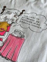 Vintage 1986 Ducktor Ruth Doctor You Vant To Tee Jays Graphic T Shirt Large 80’s