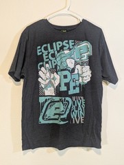 Planet Eclipse Vibe Graphic T-Shirt Dark Marl Gray Men’s XL Paintball