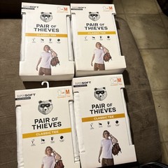 Pair of Thieves Classic Tee Super Soft White Men’s Short Sleeve 2-Pack Size M