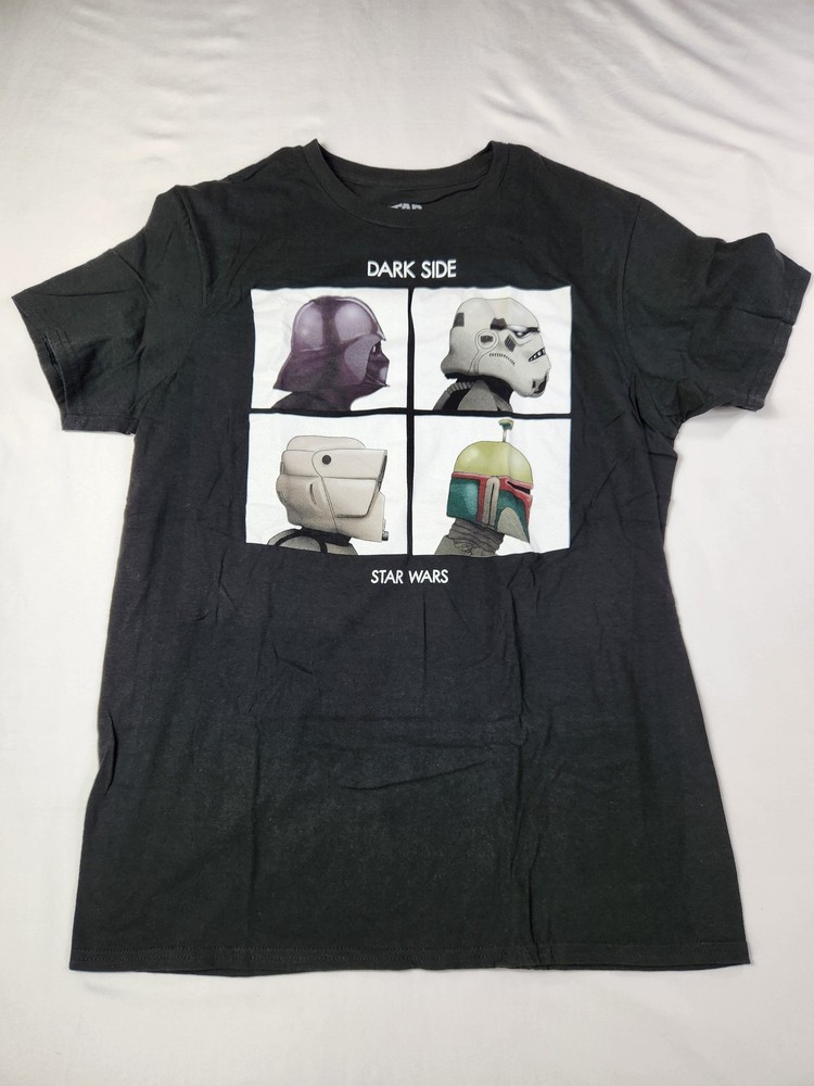 Star Wars T-Shirt M Men Black Dark Side Darth Vader Stormtrooper Boba Fett Tee