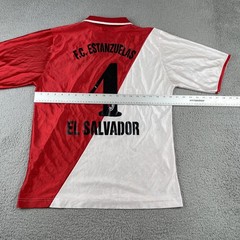Vintage F.C. Estanzuelas Futbol Club El Salvador XL Red Jersey #4 ASM Fed-com