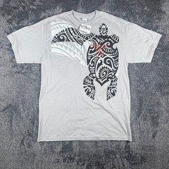Crazy Shirts Hawaii Honu Tribal Kai Hi Grey T-Shirt Mens Large NWT Sea Turtle
