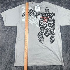 Crazy Shirts Hawaii Honu Tribal Kai Hi Grey T-Shirt Mens Large NWT Sea Turtle