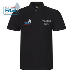 RGI Gas Safe polo plumber boiler fitter work wear, embroidered polo shirt