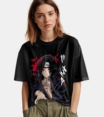 Naruto Shirt Itachi Uchiha Tshirt Sasuke T-Shirt Orochiru Anime Pain Unisex Tee