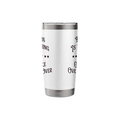 HAPPINESS IS WATCHING GUNSMOKE OVER COWBOY STAINLESS STEEL INSULATED TUMBLER
