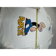 Popeye the Sailor Man Graphic T-Shirt Sea Salt Ivory Adult Large Iconic