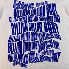 Billion Dollar Baby Men’s Size Large White Blue Logo Short Sleeve Tee NWT