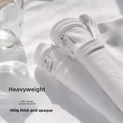Unisex Heavyweight Pure Cotton Shirt Summer Loose Fit Breathable Casual Tee Gift