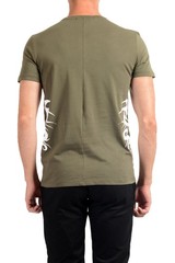 Roberto Cavalli Men’s Olive Green Crewneck T-Shirt US 2XL IT 56