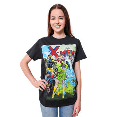 Marvel Comics X-Men Original Team by J. Scott Campbell Adult T-Shirt