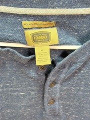 The Foundry Supply Co. Long Sleeve Henley Shirt Size LT