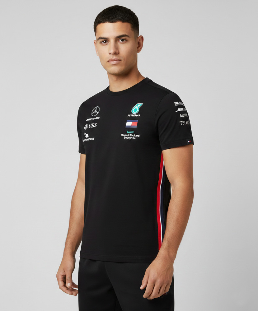 Authentic Mercedes-AMG F1 Team 2020 Men’s Motorsport Driver T-Shirt Black