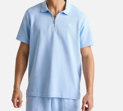 NEW MEN’S ADIDAS ORIGINALS WAFFLE TREFOIL POLO SHIRT ~SIZE 2XL #IG22