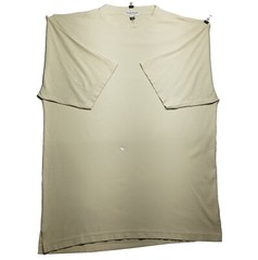 Giorgio Danieli T Shirt 3XT XXXL 3XL Tall Tan Sand Ecru Made In Italy Top FLAWS