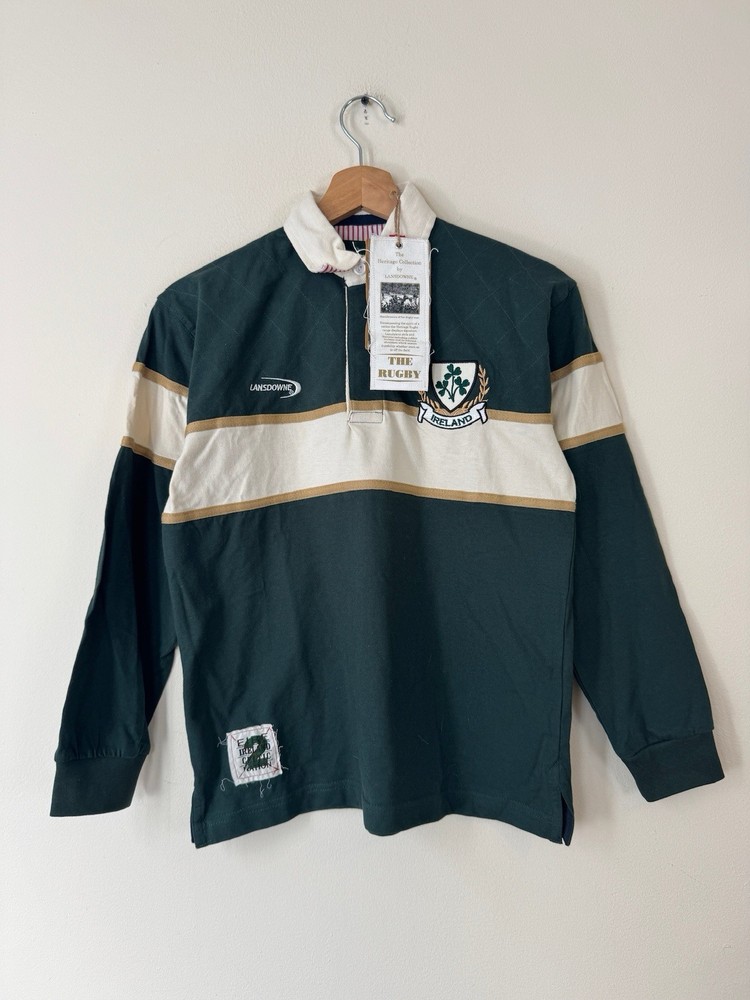 Lansdowne Heritage Collection Ireland Rugby Long Sleeve Collared Shirt – YM/S