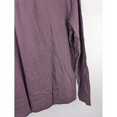 Pact Mens Organic Cotton Long Sleeve Crewneck T Shirt Size M Purple Casual Daily